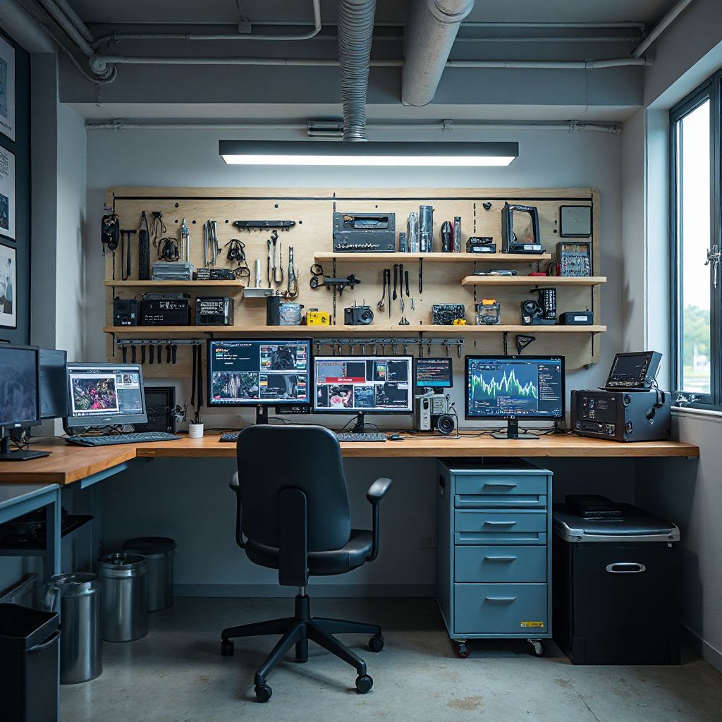 TechFix Pro repair shop interior