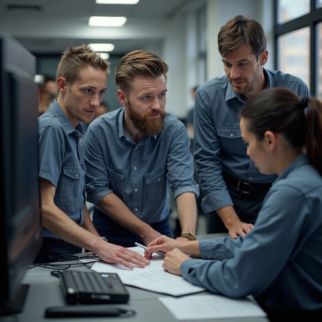 Team collaboration and training session